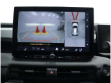パノラミックビューモニター装備!トップビュー&フロントビュー・車両に取り付けたフロント、サイド、バックカメラの映像を合成して画面上に表示させることで、低速時の運転を補助する装置です。