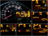 メーター内には、外気温・平均車速・平均燃費・瞬間燃費・走行可能距離のECO情報が表示できる機能があります!