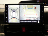 【パノラマモニター】上空から見下ろした映像で、狭い場所での駐車も安心です。状況を把握でき事故防止に貢献します。