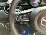 オーディオの音量やチャンネル操作ができるスイッチが、ハンドルに付いています。運転中でも、操作が行えて非常に安全・便利です!