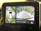 【アラウンドビューモニター】専用のカメラにより、上から見下ろしたような視点で360度クルマの周囲を確認することができます☆死角部分も確認しやすく、狭い場所での切り返しや駐車もスムーズに行えます。