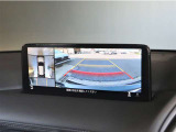 360度ビューモニターです。前後左右の安全を確認できます。