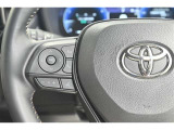 ステアリングスイッチ付き。前方から目を離すことなく操作することが可能です。