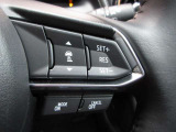 ステアリングスイッチで、先行車に自動追従するアダプティブクルーズコントロールが作動可能。設定した車速内での車間距離を自動で調整・維持。高速道路の渋滞時もアクセル・ブレーキ操作から解放されます。