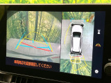 【パノラミックビューモニター】専用のカメラにより、上から見下ろしたような視点で360度クルマの周囲を確認することができます☆死角部分も確認しやすく、狭い場所での切り返しや駐車もスムーズに行えます。