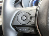 ステアリングスイッチは前方から目を離すことなく操作することが可能。わき見運転の防止に。