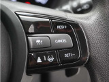 ◆アダプティブクルーズコントロール◆予め設定した車速内でクルマが自動的に加減速。前走車との適切な車間距離を維持しながら追従走行します。【LKAS】車線維持支援システムでステアリング操作を支援。