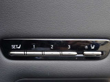 【シートポジションメモリー】シートは3つまでセットが可能です。