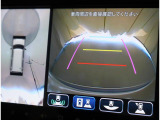 前後左右4つのカメラを合成して上から見ているような感覚で駐車を行っていただけます♪ 切り替えスイッチであらゆるカメラモードに切り替えが可能です!