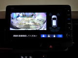 バックカメラの画像です。ガイドラインがスムースな車庫入れをサポートいたします。車庫入れの安心感がアップしますね。