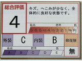 掲載画像は評価書の一部抜粋です。車両の詳細な状態や評価の内容は「車両品質評価情報」をご覧ください。※同じ点数やA,B,C,Dの評価でも年式等によって傷や汚れの度合いは変わりますのでご注意下さい。