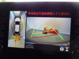 バックガイドモニターを装備しています、車庫入れもラクラクです。パノラミックビューモニターを搭載しています、上からの画像も表示されます。