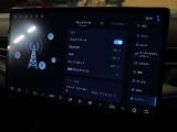 車両の設定等もスマートフォンのようなインターフェースです