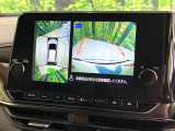 【アラウンドビューモニター】専用のカメラにより、上から見下ろしたような視点で360度クルマの周囲を確認することができます☆死角部分も確認しやすく、狭い場所での切り返しや駐車もスムーズに行えます。