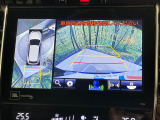 【パノラミックビューモニター】専用のカメラにより、上から見下ろしたような視点で360度クルマの周囲を確認することができます☆死角部分も確認しやすく、狭い場所での切り返しや駐車もスムーズに行えます。