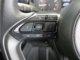 ステアリングスイッチ付き。前方から目を離すことなく操作することが可能です