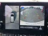 アラウンドビューモニター。上空から見下ろしているかのような映像を映し出して、駐車をスムースにアシストします。