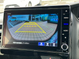 バックカメラ♪運転席から死角となりやすい部分も見えやすく車庫入れの苦手な方にも安心して駐車できます☆