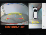 車両を上から見たような映像をディスプレイオーディオ画面に表示するパノラミックビューモニター