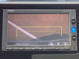 バックカメラはワイドカメラになっていますので、3種類の映像が選択可能です☆これはトップダウンビュー♪