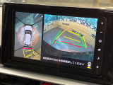 【パノラミックビューモニター】専用のカメラにより、上から見下ろしたような視点で360度クルマの周囲を確認することができます☆死角部分も確認しやすく、狭い場所での切り返しや駐車もスムーズに行えます。