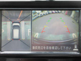 ナビ画面にアラウンドビュ-モニタ-の映像を映し出しています。  狭い場所での車庫入れをサポ-トしてくれる便利アイテムです。
