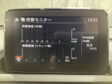 マツコネ画面にて平均燃費なども確認が可能です。