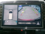 アラウンドビューモニター。クルマを上空から見下ろしているかのような映像で、駐車の際、周囲の安全を確認できます!