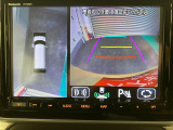 【全方位モニター】 4つのカメラで映像を映し出します。発進時、後退時も周囲の安全を確認し、サポートします^^