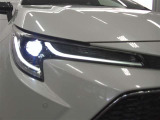 ヘッドライトは消費電力の少ないLED。夜の暗い道でも明るく照らしてれます。