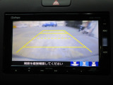 バックカメラの画像です。ガイドラインがスムースな車庫入れをサポートいたします!車庫入れの安心感がアップしますね☆