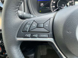 ナビの音量など車両情報を手元で操作できるハンドルスイッチ付き。