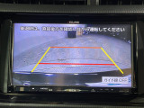 【バックモニター】後ろのカメラの映像がモニターに映し出されるので、後方の見えない死角や、障害物との距離感などもしっかり安全確認することができます!