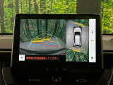 【パノラミックビューモニター】専用のカメラにより、上から見下ろしたような視点で360度クルマの周囲を確認することができます☆死角部分も確認しやすく、狭い場所での切り返しや駐車もスムーズに行えます。