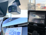 純正前後ドラレコです。もしもの時にしっかり記録が残ります。ナビの画面で映像確認やドラレコの操作ができます。