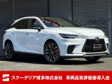 R8年6月・レクサスRX350FスポーツAWD・登録済未使用車・ボディカラー:ホワイトノーヴァガラスフレーク・オレンジブレーキキャリパー・パノラマルーフ・ルーフレール・輻射ヒーター・置くだけ充電。