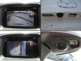 サイド&バックカメラを搭載。車両左側の見にくいところはもちろんのこと、バック時にも映像を出すことができますので狭い駐車場やすれ違い等でも安心してバックができます。