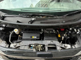 エンジンルームも綺麗です。日産整備士がしっかり整備をしてお渡しします