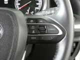 クルーズコントロールです。速度をセットするこでアクセル操作が不要の魅力的な装備です。高速道路での運転では特に重宝します♪
