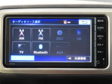 AM、FM、TV、Bluetoothなどのメディアに対応。