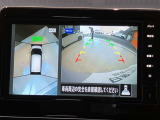 クルマを空から見たような映像が映る、アラウンドビューモニターで、車両周辺の安全確認も一目できます!小さなお子様や障害物も確認できるので、運転のしやすさだけでなく事故防止にも役立ち安心して駐車できます♪