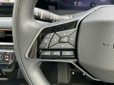 ナビの音量など車両情報を手元で操作できるハンドルスイッチ付き。