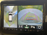 【全方位モニター用カメラ】専用のカメラにより、上から見下ろしたような視点で360度クルマの周囲を確認することができます☆死角部分も確認しやすく、狭い場所での切り返しや駐車もスムーズに行えます。