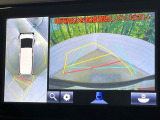 【パノラミックビューモニター】専用のカメラにより、上から見下ろしたような視点で360度クルマの周囲を確認することができます☆死角部分も確認しやすく、狭い場所での切り返しや駐車もスムーズに行えます。