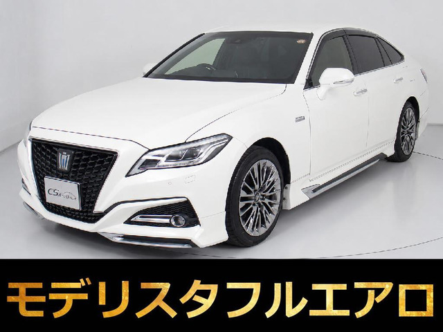 クラウンハイブリッド 3.5 G エグゼクティブ前期 モデリスタエアロ 黒本革 HUD