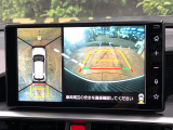 【パノラミックビューモニター】専用のカメラにより、上から見下ろしたような視点で360度クルマの周囲を確認することができます☆死角部分も確認しやすく、狭い場所での切り返しや駐車もスムーズに行えます。