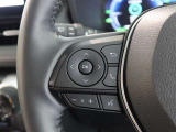 ステアリングスイッチ付き。前方から目を離すことなく操作することが可能です。