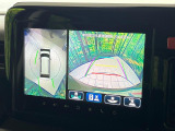【全方位モニター用カメラ】専用のカメラにより、上から見下ろしたような視点で360度クルマの周囲を確認することができます☆死角部分も確認しやすく、狭い場所での切り返しや駐車もスムーズに行えます。