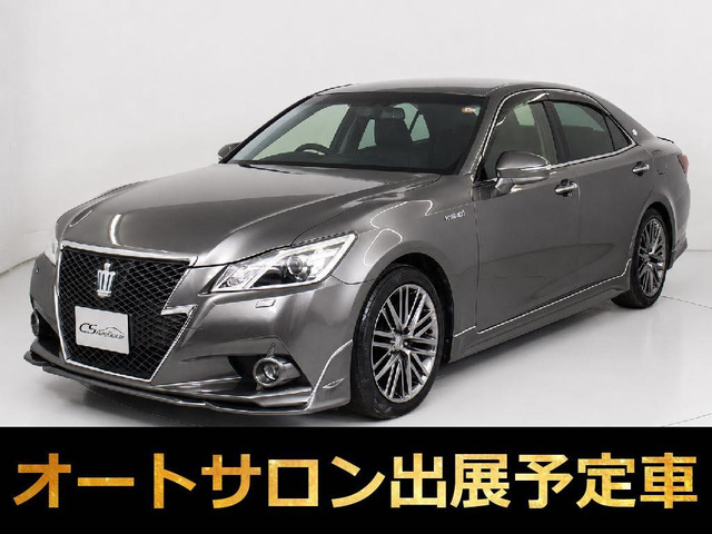 クラウンアスリート ハイブリッド 2.5 G マンガンラスターVer フルエアロ 黒革