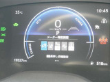 車線逸脱警報などの機能がメーターで操作できます。